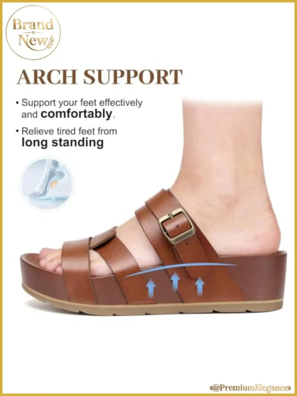 Women's Platform Sandals Strappy Wedges Comfortable Lightweight Non Slip Summer